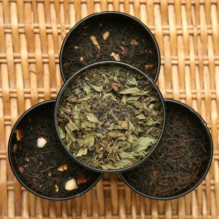 Photo for Various blends of tea leaves - Royalty Free Image