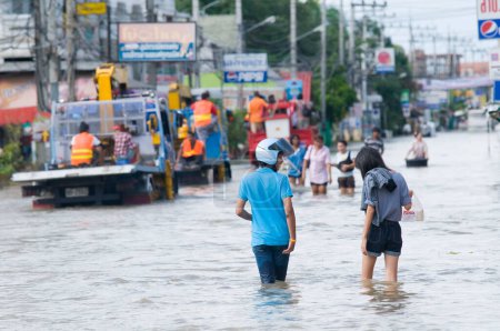 Foto de Inundaciones de monzones en Nakhon Ratchasima, Tailandia - Imagen libre de derechos