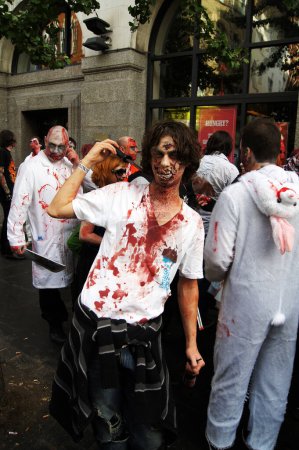 Photo for Zombie Walk In Central London 30 October 2010 - Royalty Free Image