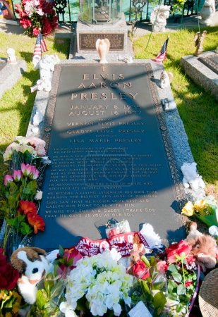 Photo for Elvis Presley's Grave, Graceland, Memphis TN - Royalty Free Image