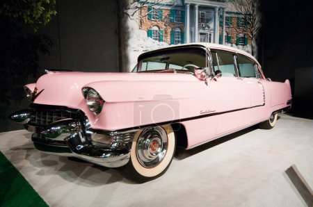 Foto de Cadillac rosa de Elvis Presley - Imagen libre de derechos