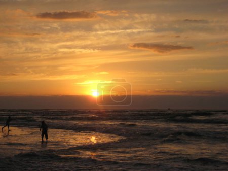 Téléchargez les photos : Coucher de soleil sur la mer (zachd soca nad morzem) - en image libre de droit