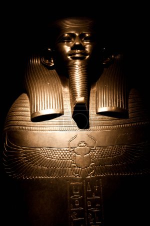 Photo for Egyptian sarcophagus in museum - Royalty Free Image