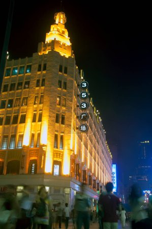Foto de Nanjing Road, lugar de viaje en segundo plano - Imagen libre de derechos