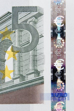 Téléchargez les photos : 5 Euro Note Macro - en image libre de droit