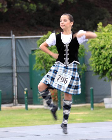 Foto de Chica bailando en Seaside Highland Juegos - Imagen libre de derechos