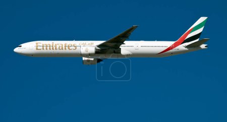 Photo for Emirates A6-EMP in sky - Royalty Free Image