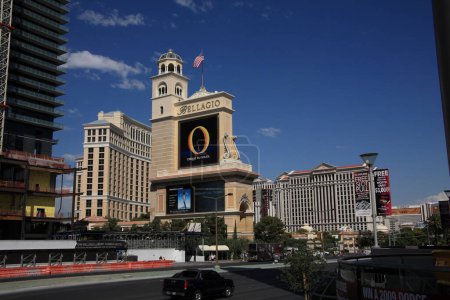 Photo for Las Vegas - Bellagio and Caesars Palace - Royalty Free Image