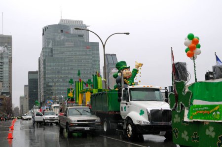 Photo for Saint Patrick's day parade in Montreal - Royalty Free Image