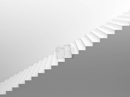 Téléchargez les photos : Blanc fond d'escalier vide - en image libre de droit