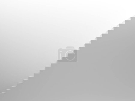 Photo for White empty stairs background - Royalty Free Image