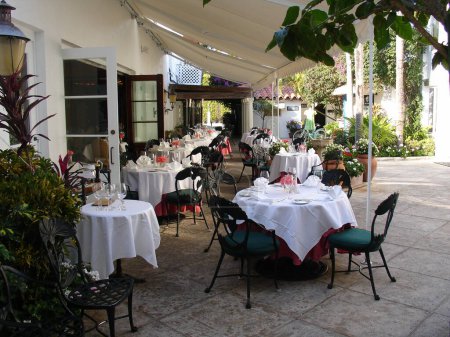 Photo for A Italian patio in the early summer afternoon - Royalty Free Image
