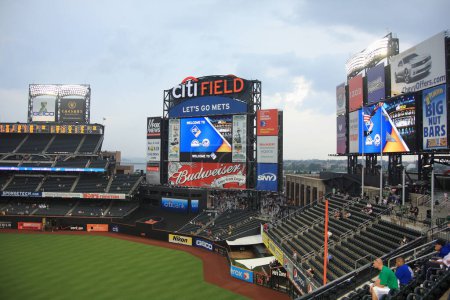 Foto de "Citi Field - New York Mets ". Concepto de juego de béisbol - Imagen libre de derechos