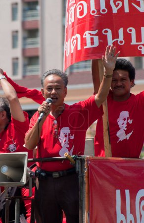 Foto de Manifestaciones de camisas rojas en Bangkok 2010 - Imagen libre de derechos