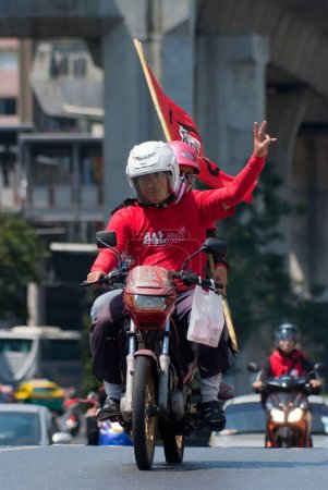 Photo for Red shirt demonstrations in Bangkok 2010 - Royalty Free Image