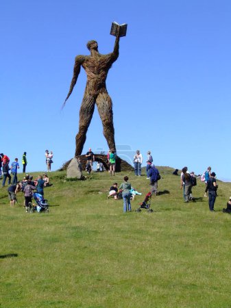 Photo for Wickerman view on the hill - Royalty Free Image