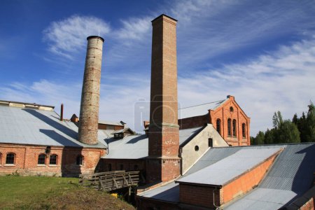 Foto de Vista de la arquitectura industrial antigua - Imagen libre de derechos