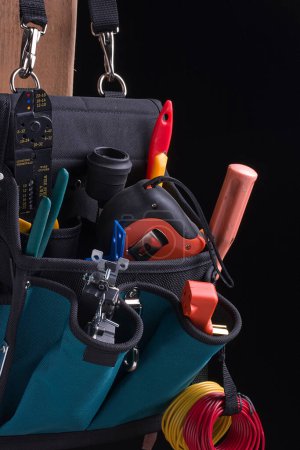Photo for Electrician's bag with tools - Royalty Free Image