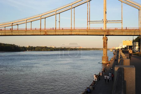 Photo for The Park Pedestrian Bridge, Kyiv - Royalty Free Image