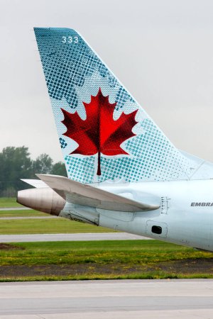 Foto de Air Canada. Un disparo diurno. Concepto de aviación - Imagen libre de derechos