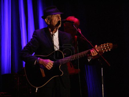 Photo for Leonard Cohen performing in Florence, 2010 - Royalty Free Image