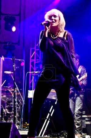 Photo for HALLE, GERMANY - AUGUST 27: Natasha Bedingfield performs at the 75th Laternenfest on August 27, 2011 in Halle, Germany. - Royalty Free Image