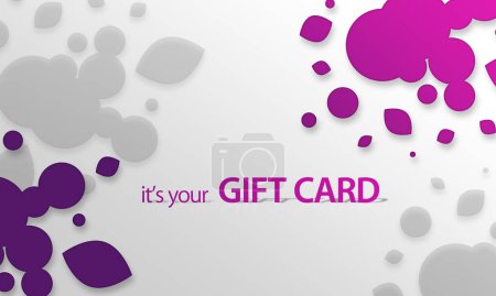 Photo for Pink, purple Object Gift Card - Royalty Free Image