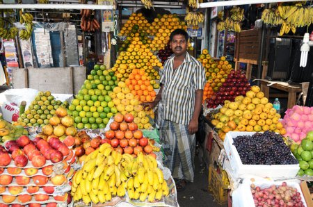 Photo for Fruit Vendor in Mumbai, India - Royalty Free Image