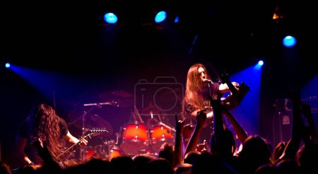 Photo for Septic Flesh band performing on the stage - Royalty Free Image