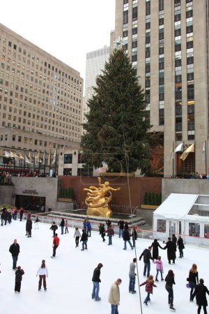 Photo for Rockefeller center ice ring - Royalty Free Image