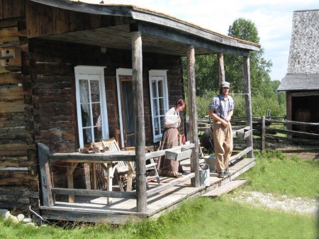 Téléchargez les photos : Reenactment rural scene in Quebec - en image libre de droit