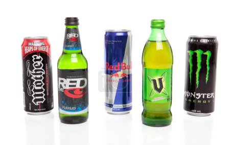 Foto de Variedades de bebidas energéticas - Imagen libre de derechos