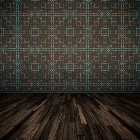 Photo for Floor dark wooden background texture - Royalty Free Image