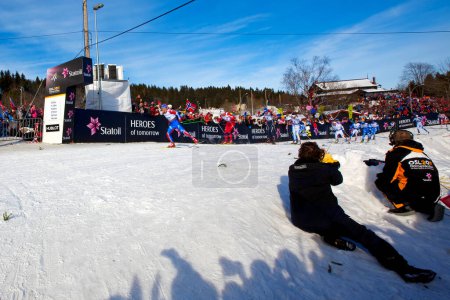 Téléchargez les photos : 50km Championnat du Monde de Ski 2011 Oslo - en image libre de droit