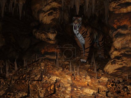 Foto de El tigre en la cueva - Imagen libre de derechos