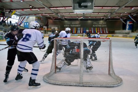 Foto de Jugadores de hockey sobre hielo, Austria - Imagen libre de derechos