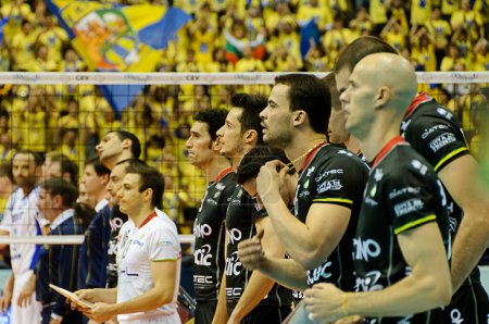 Téléchargez les photos : CEV Volley Champions League 2010-2011, Final Four Classement match 3 / 4 - en image libre de droit