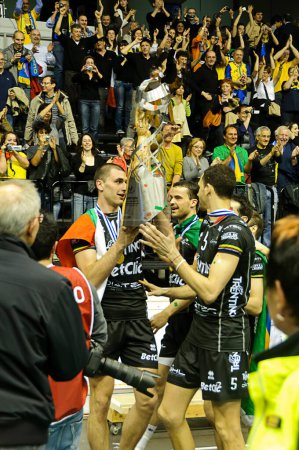 Photo for CEV Volley Champions League 2010-2011, Final Four Classification match 3/4 - Royalty Free Image