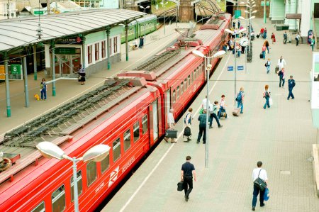 Foto de Estación de tren de Moscú, vista superior - Imagen libre de derechos