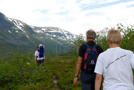 Photo for Scandinavian Lifestyle - hiking in the wild - Royalty Free Image