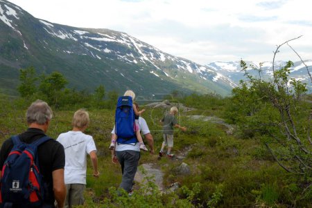 Photo for Scandinavian Lifestyle - hiking in the wild - Royalty Free Image