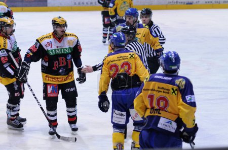 Foto de Jugadores de hockey sobre hielo, Austria - Imagen libre de derechos