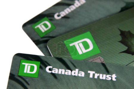 Photo for TD Bank Cards close up - Royalty Free Image