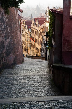 Photo for An old European stairway in Prague - Royalty Free Image