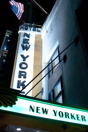 Foto de Signo del hotel New Yorker - Imagen libre de derechos