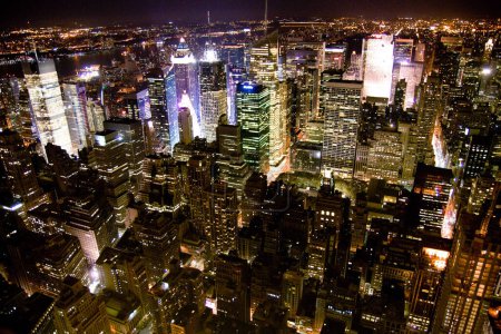 Foto de Nueva York por la noche - Imagen libre de derechos
