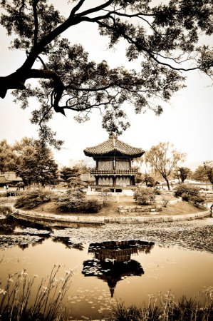 Photo for Chinese Architecture in Garden - Royalty Free Image