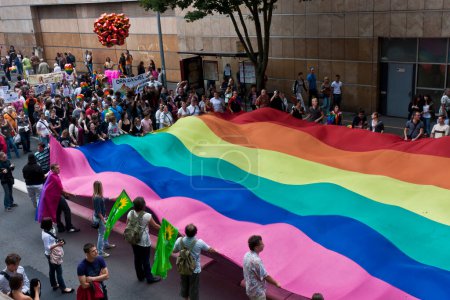 Foto de Día de toma del Desfile Gay - Imagen libre de derechos