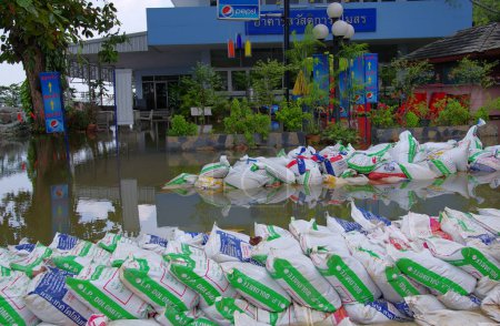 Photo for Bangkok Thailand, flood protect - Royalty Free Image