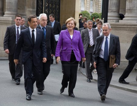Photo for Nicolas Sarkozy and Angela Merkel - Royalty Free Image